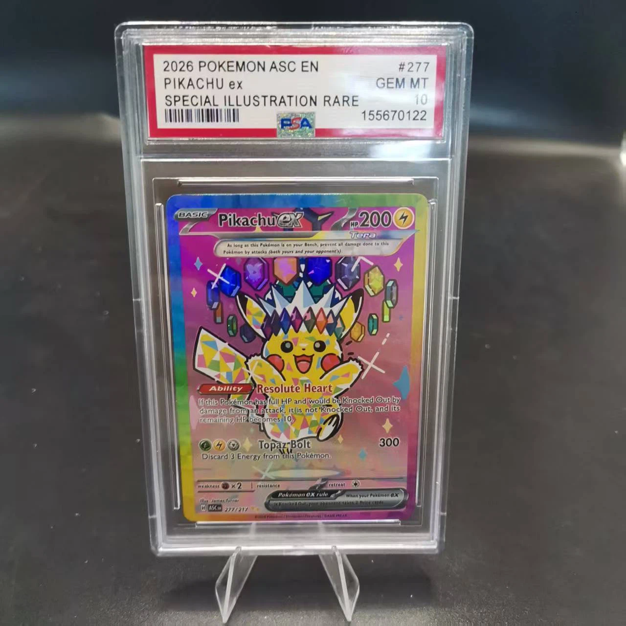PSA10 Pikachu ex SIR Ascended Heroes