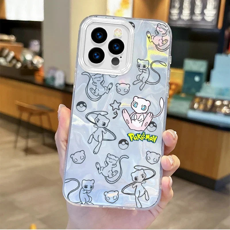 New Pokemon Gengar Cartoon Gradient Phone Case For iPhone
