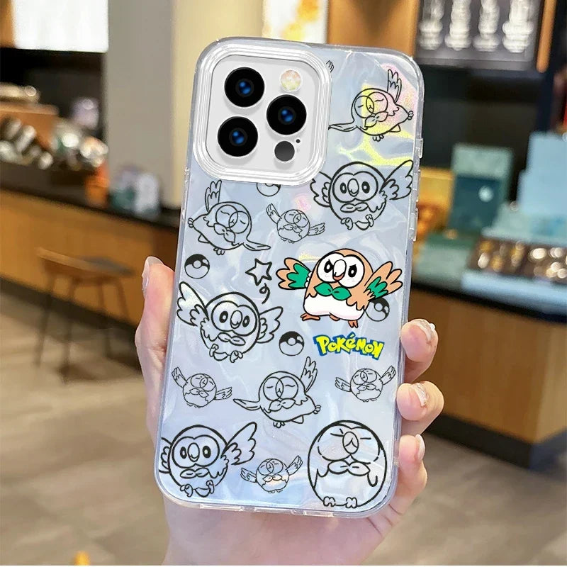 New Pokemon Gengar Cartoon Gradient Phone Case For iPhone