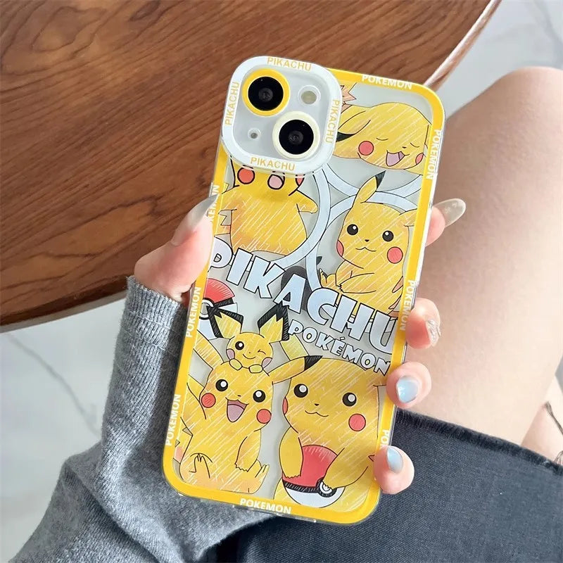 Cute Pokemons Pikachu Phone Case For iPhone
