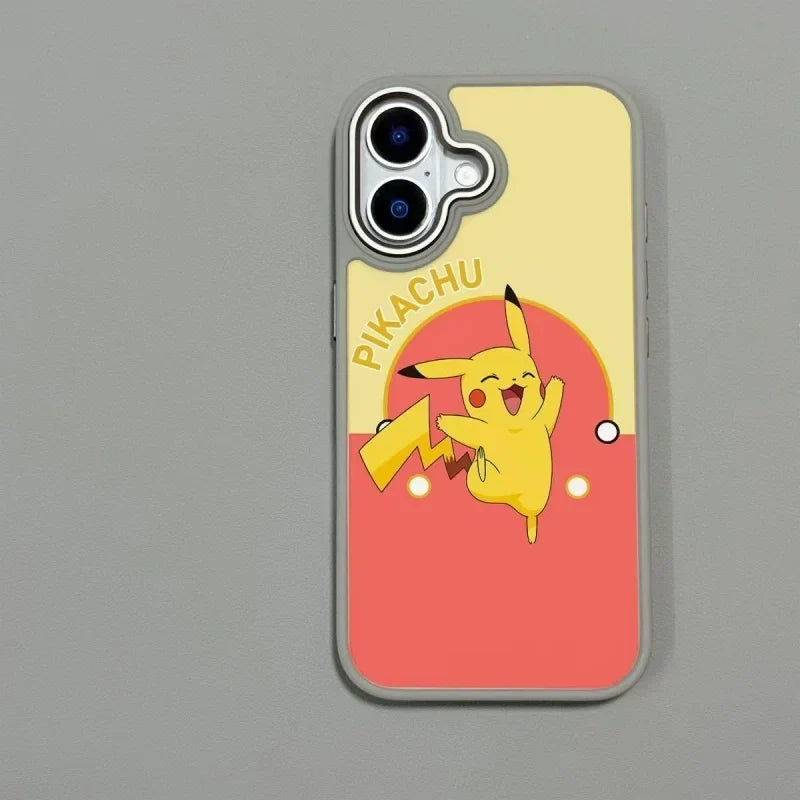 Luxury Pokemons Cute Picachu Phone Case For iPhone