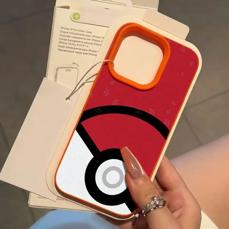 Cute Pokemon Poké Ball Pattern Phone Case For iPhone